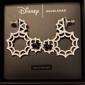 Disney BaubleBar Halloween Mickey Mouse Glow in the Dark Spider Web with…